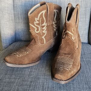 ROPER Women's Dusty Ii Cow Suede Western Booties Snip Toe